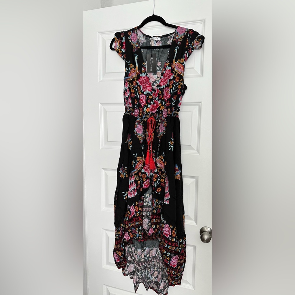 Colorful high low dress